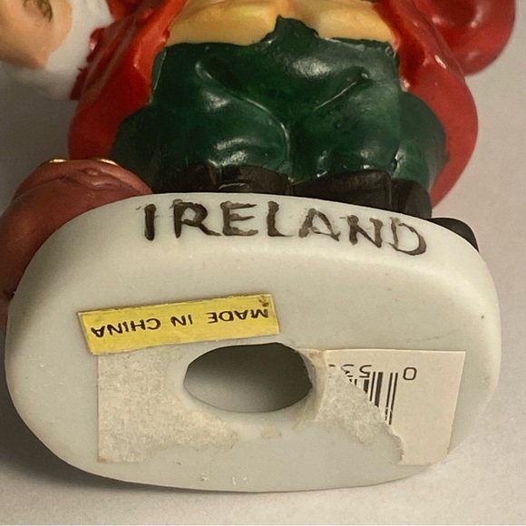 Vintage Santa Claus IRELAND Figurine Irish folk art Santa Holiday CAKE TOPPER - Picture 8 of 16